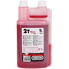 Polosyntetický motorový olej Oregon pro dvou, 2T 1 litr s odměrkou, červený, motorové pily