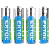 Baterie zink chloridové, 4ks, 1,5V AA, 42001