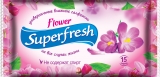 Vlhčené ubrousky Superfresh daily 15ks flower