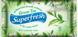 Vlhčené ubrousky Superfresh daily 15ks green tea