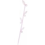 Tyčka k orchideji list růžová 60cm