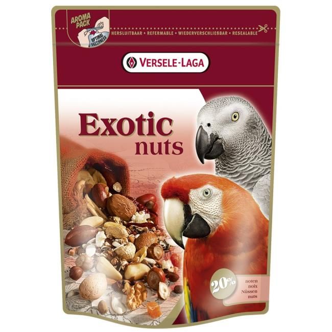 Parrots Exotic Nuts 750g  krmná směs pro velké papoušky s celými ořechy, Versele Laga