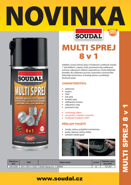 Multi spray 8v1 400ml