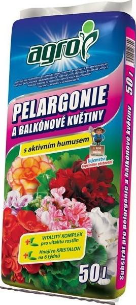 AGRO, Substrát pro pelargonie 50l