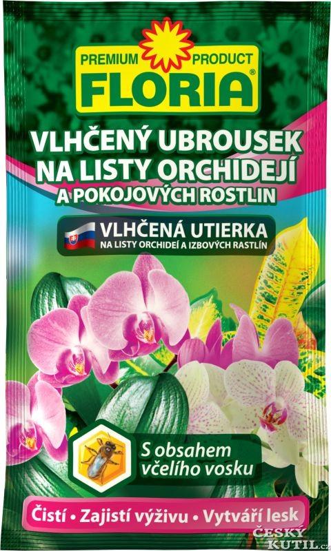 FLORIA Vlhčené ubrousky na listy orchidejí a pok.kv.