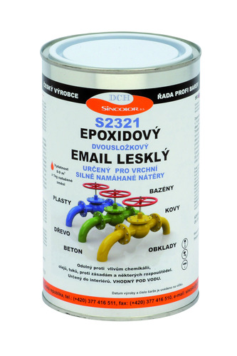 Epox. vrchní email  zeleň břízová lesklý 1kg