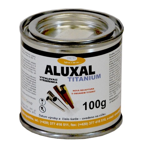 Vypalovací stříbřenka Aluxal TITANIUM 100g