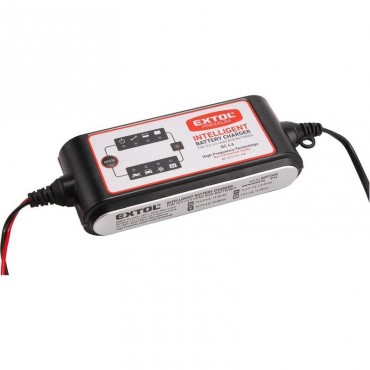 autonabíječka 6 stupňová, řízená mikroprocesorem, 12V/6V/3,8A, Extol Craft 417300