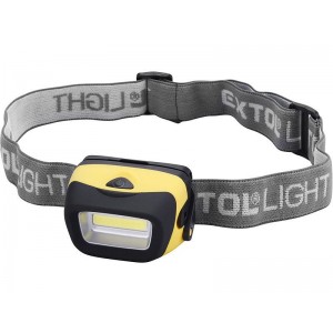 Čelovka širokoúhlá 3W COB led, Extol Premium, 43109