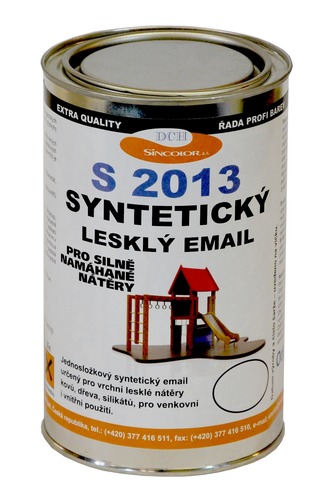 Synt.vrchní email ČSN 1000 bílý, lesklý 0,75l 