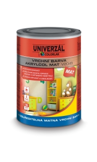 Akrylcol mat v 2045 1000 bílá 0,35l