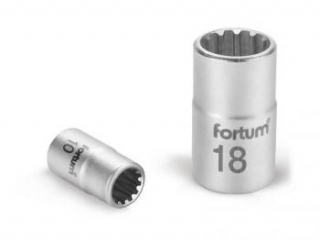 klíč nástrčný MULTILOCK 1/2", 12mm, L38mm CrV, Fortum