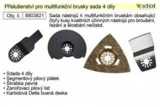 8803821 Nářadí multifunkční, sada 4ks, EXTOL PREMIUM